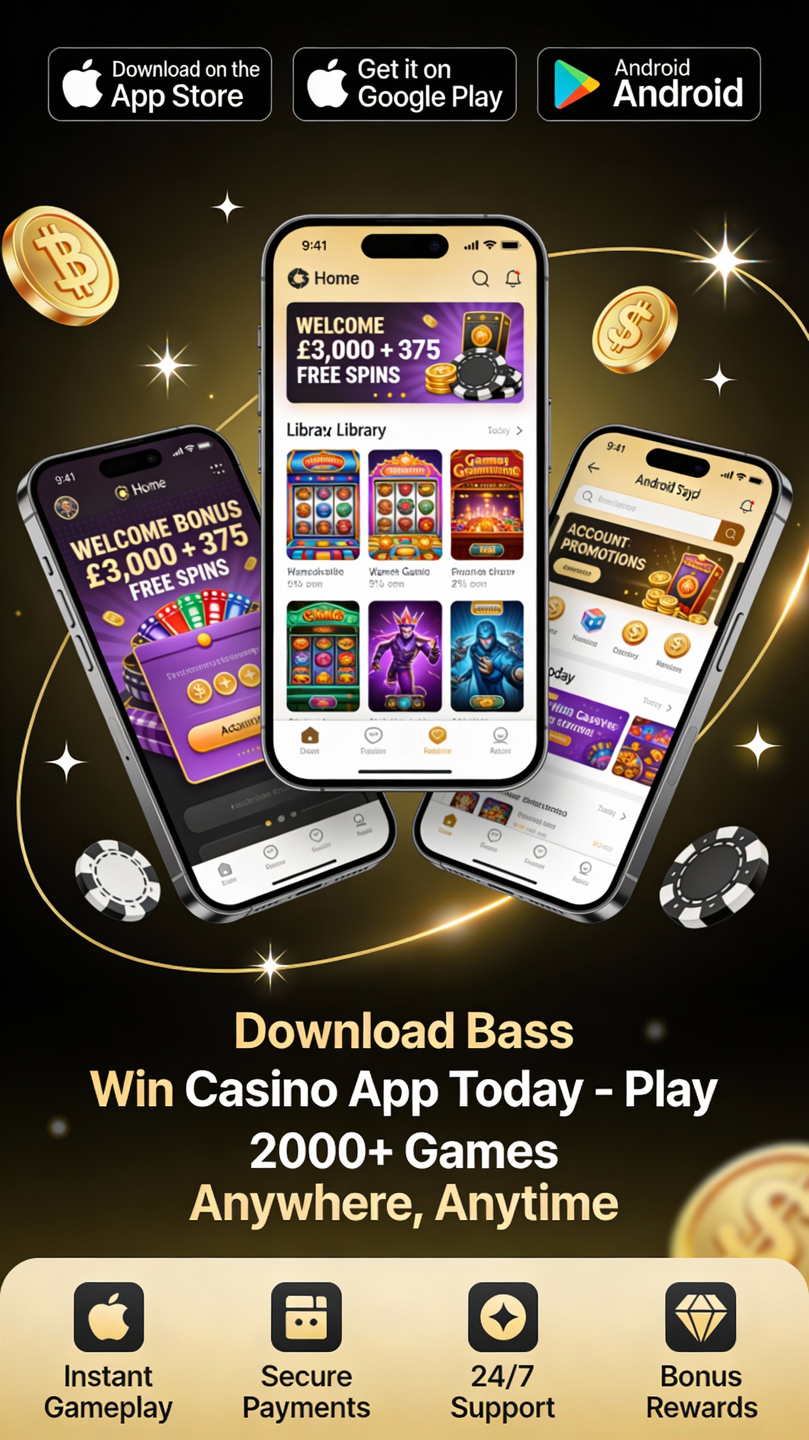 Bass Win Casino Mobile App
